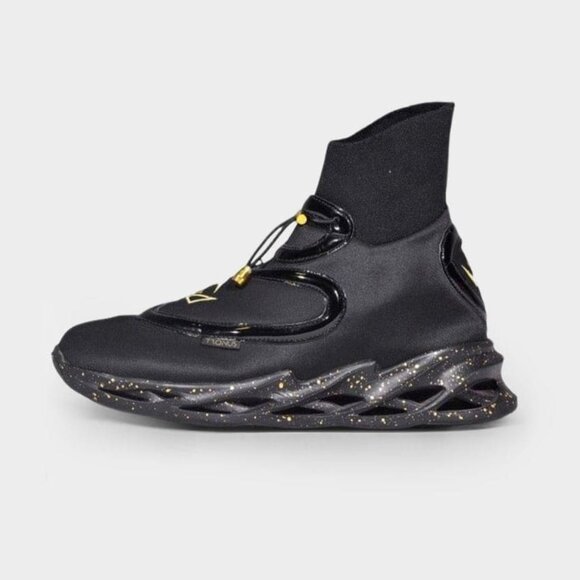MENS LUXE CUSHIONED HIGH TOPS BLACKOUT - Picture 1 of 1